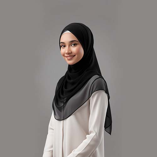 Georgette Chiffon - Black