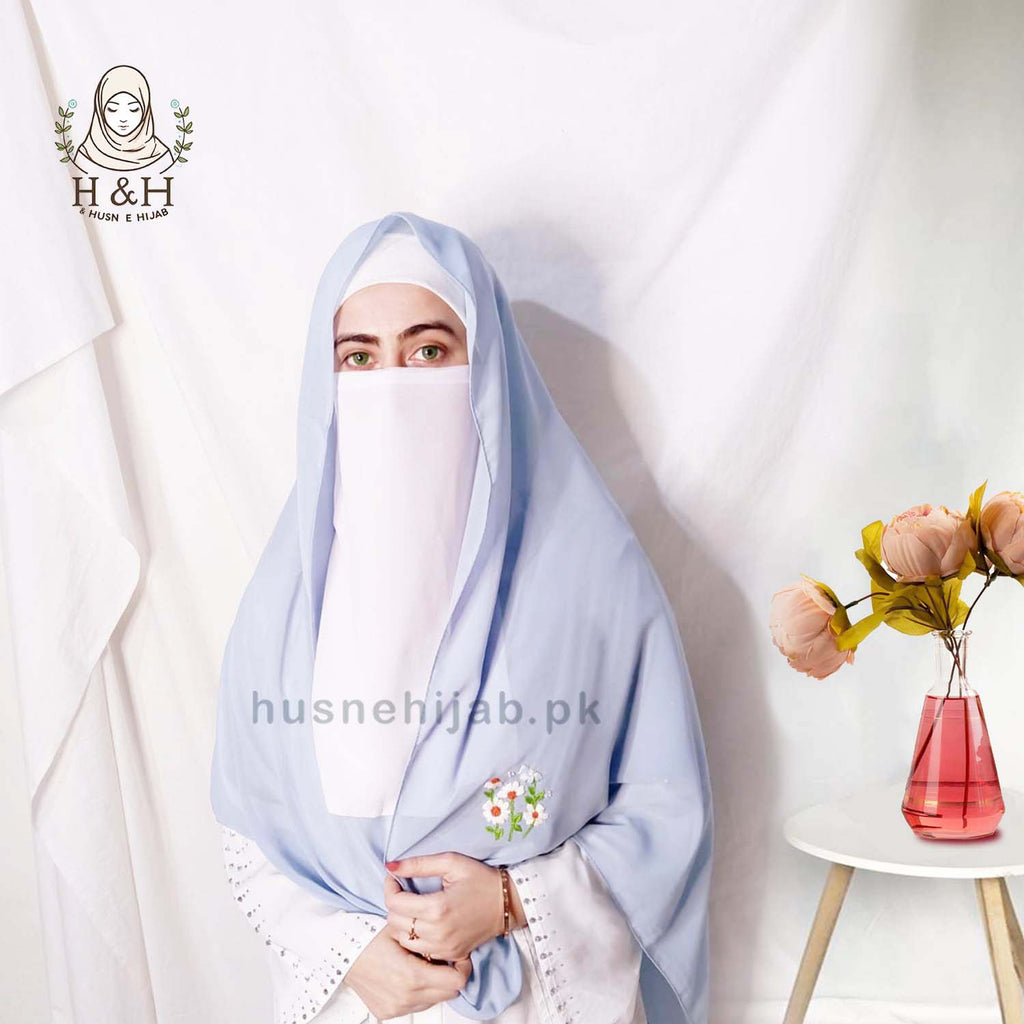 Embroidered -Formal - Floral |light Blue