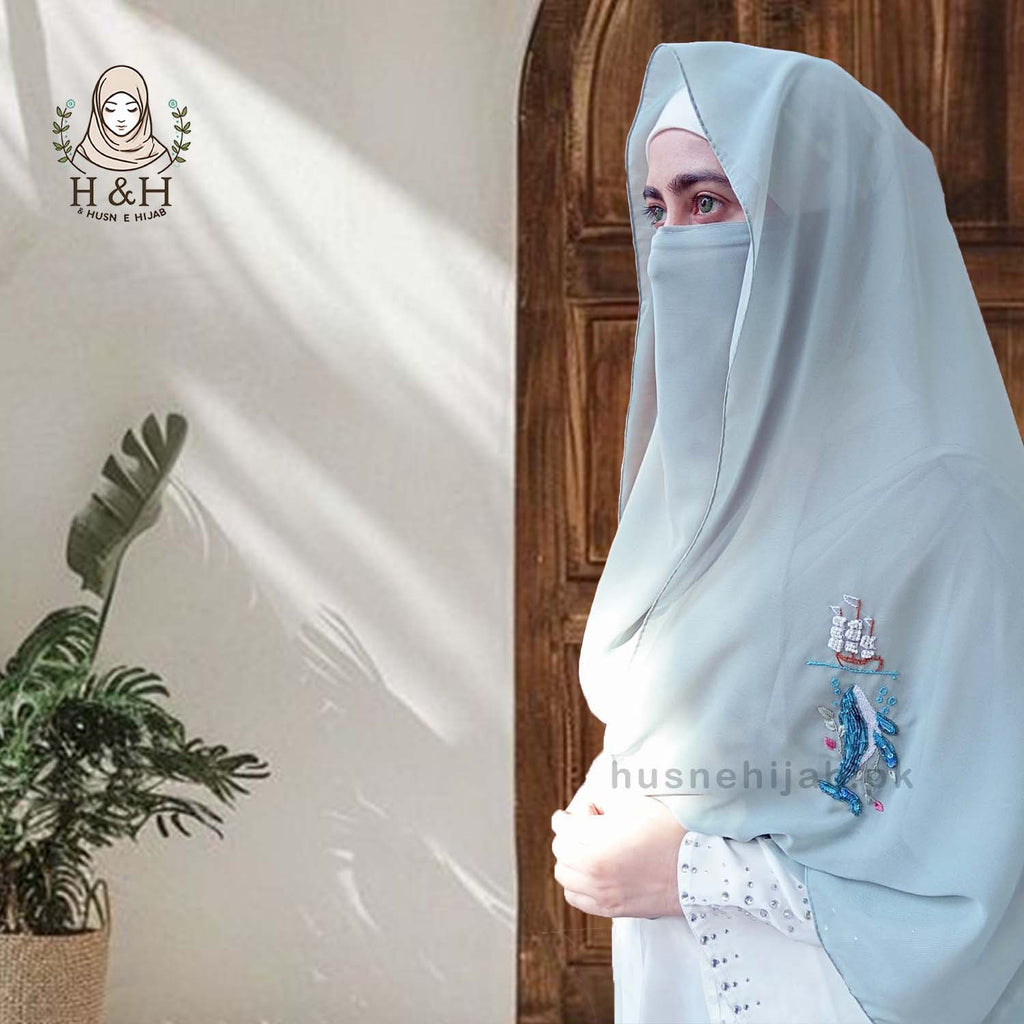 Embroidered -Formal - Soft Mint | Whale - Humpback