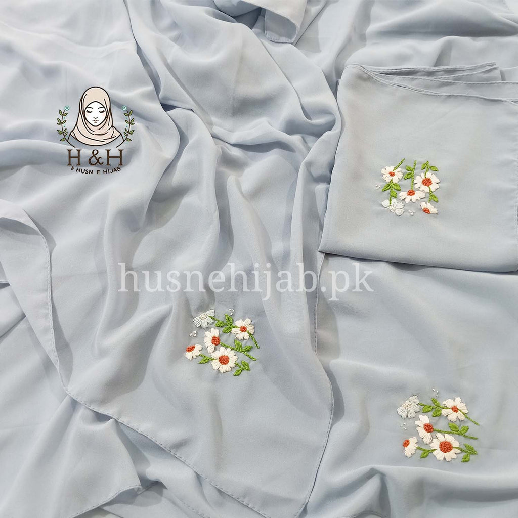 Embroidered -Formal - Floral |light Blue